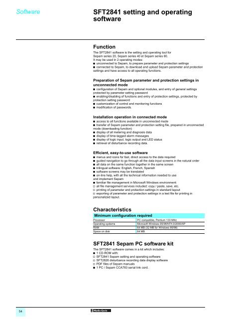 sft2841 software